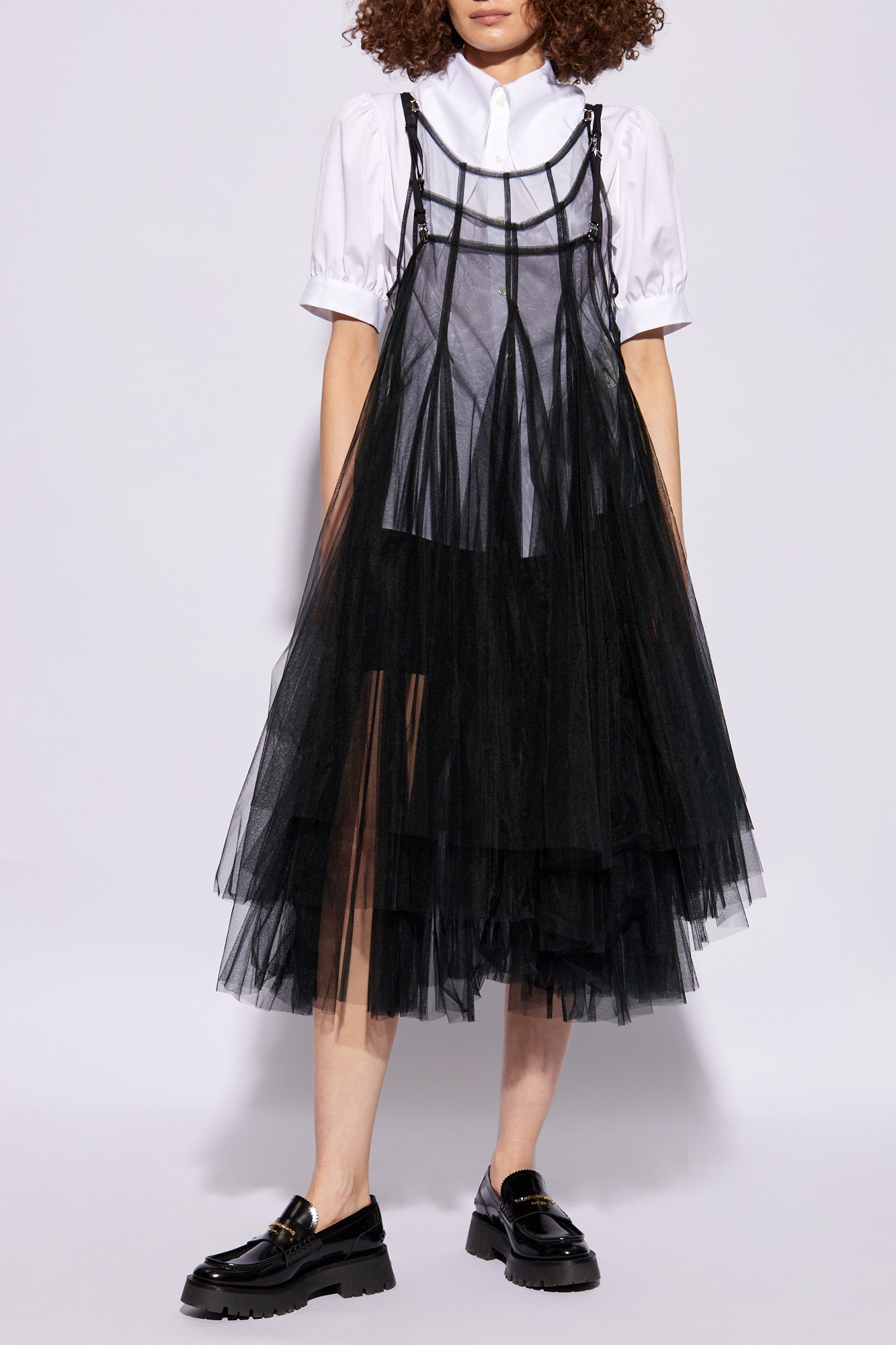 Black Tulle dress by Comme des Garçons Noir Kei Ninomiya Comme des 